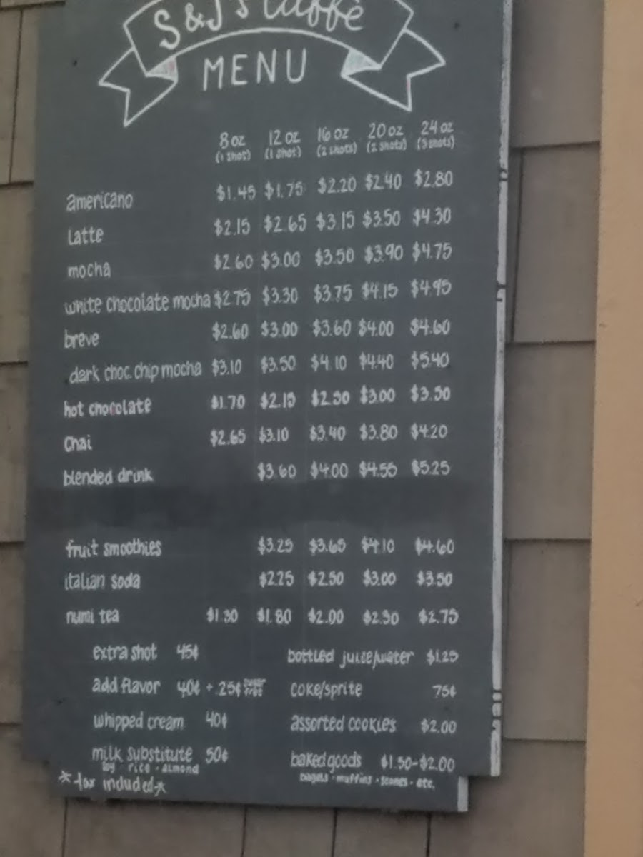 Menu S&j's Caffe Express-4